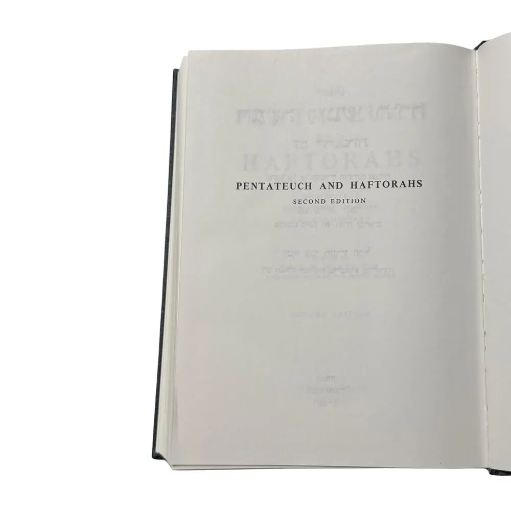 The Pentateuch and Haftorahs Hebrew w/ English Translation Dr. J H Hertz 2nd Ed